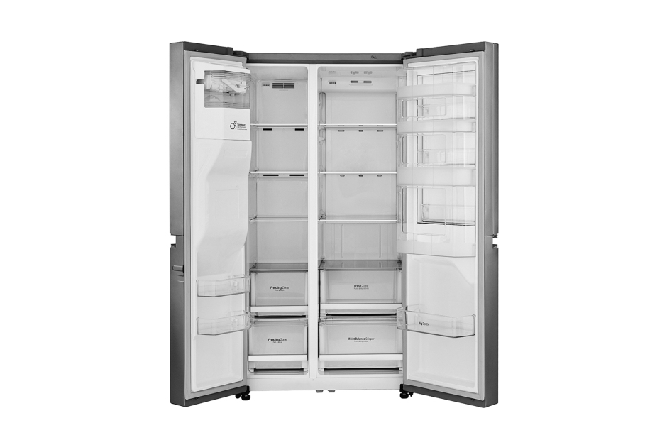 LG GSJ760PZXV side-by-side køle-fryseskab Fritstående 625 L F Rustfrit stål LG GSJ760PZXV side-by-side køle-fryseskab Fritstående 625 L F Rustfrit stål